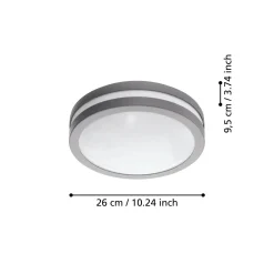 EGLO connect Locana-C LED-ulkoseinävalaisin hopea