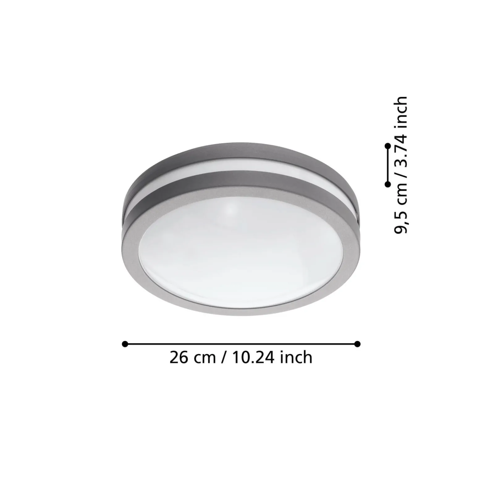 EGLO connect Locana-C LED-ulkoseinävalaisin hopea
