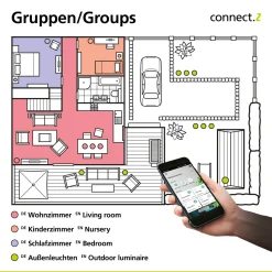 EGLO connect Parrapos-Z -LED-kattovalaisin, 3x