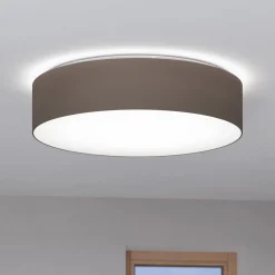 EGLO connect Romao-Z-LED-kattovalaisin Ø57cm taupe