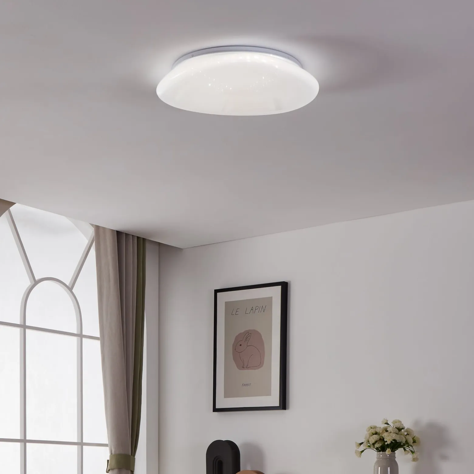 EGLO connect Sileras-Z LED-kattovalaisin Ø43cm