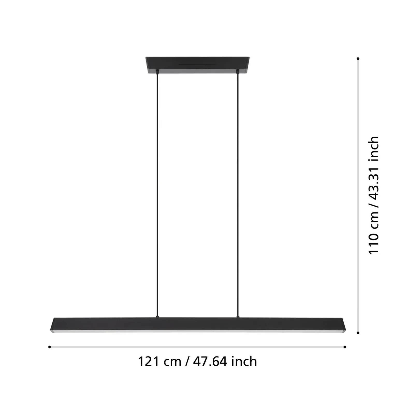 EGLO connect Simolaris-Z -LED-riippuvalo, 122 cm