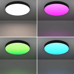 EGLO connect Smart LED-kattovalaisin Gallizzi-Z, musta, Ø69cm