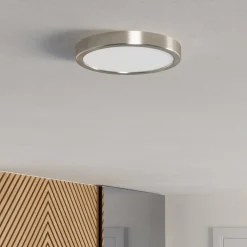 EGLO connect Smart-LED-pinta-asennettava valaisin Fueva 6-Z, harmaa, Ø 21cm