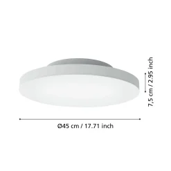EGLO connect Turcona-Z LED-kattovalaisin Ø 45 cm
