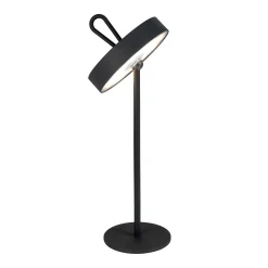 Ella LED ladattava pöytävalaisin, magneettinen, musta