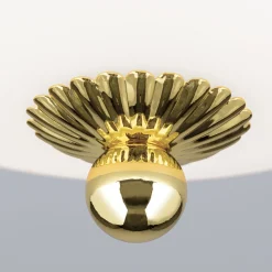 Empire kattovalaisin, Ø 26,5 cm, kultainen, himmeä opaalilasi