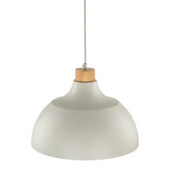 Envostar Kaitt-riippuvalaisin, beige, Ø 34 cm, puuosat