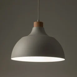 Envostar Kaitt-riippuvalaisin, beige, Ø 34 cm, puuosat