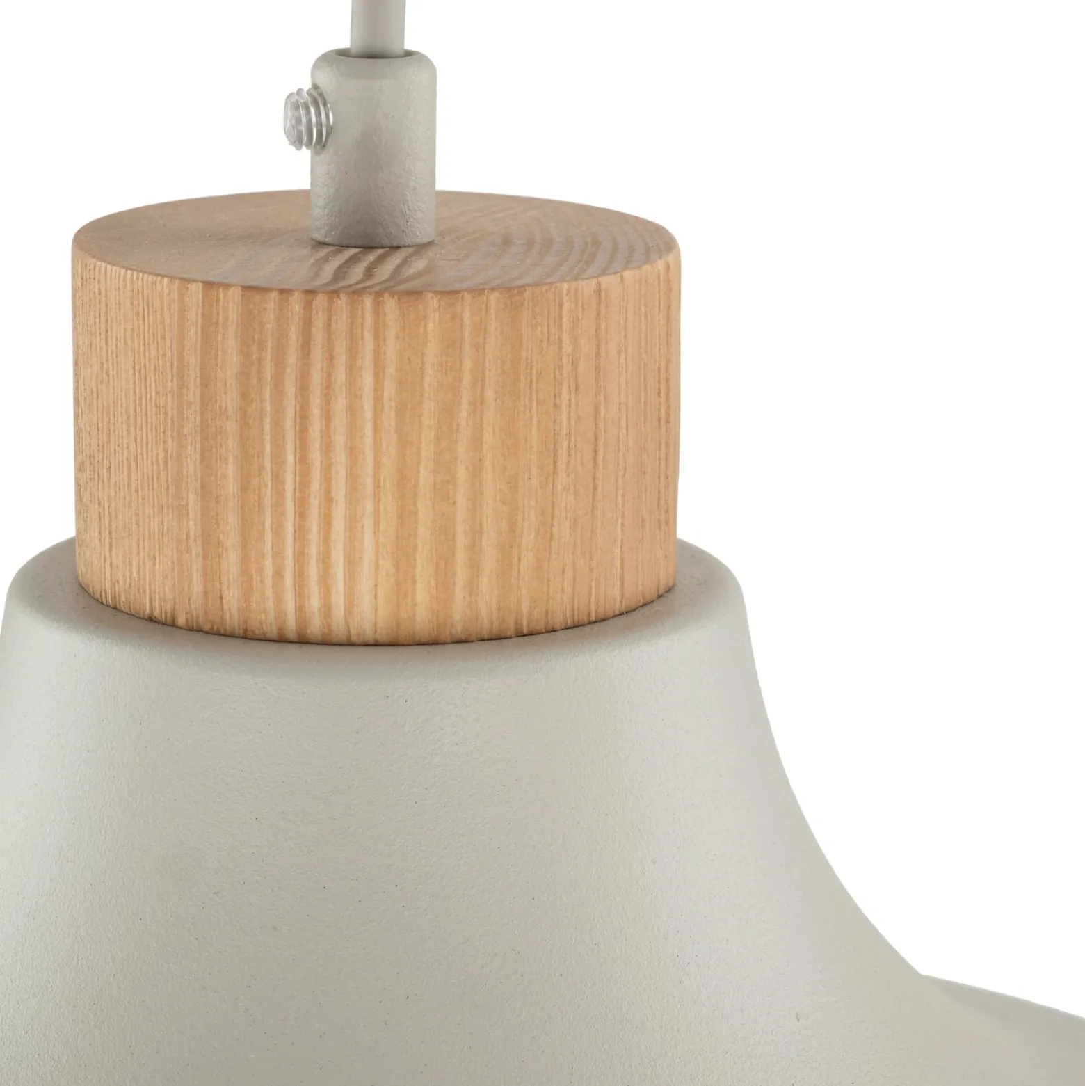 Envostar Kaitt-riippuvalaisin, beige, Ø 34 cm, puuosat