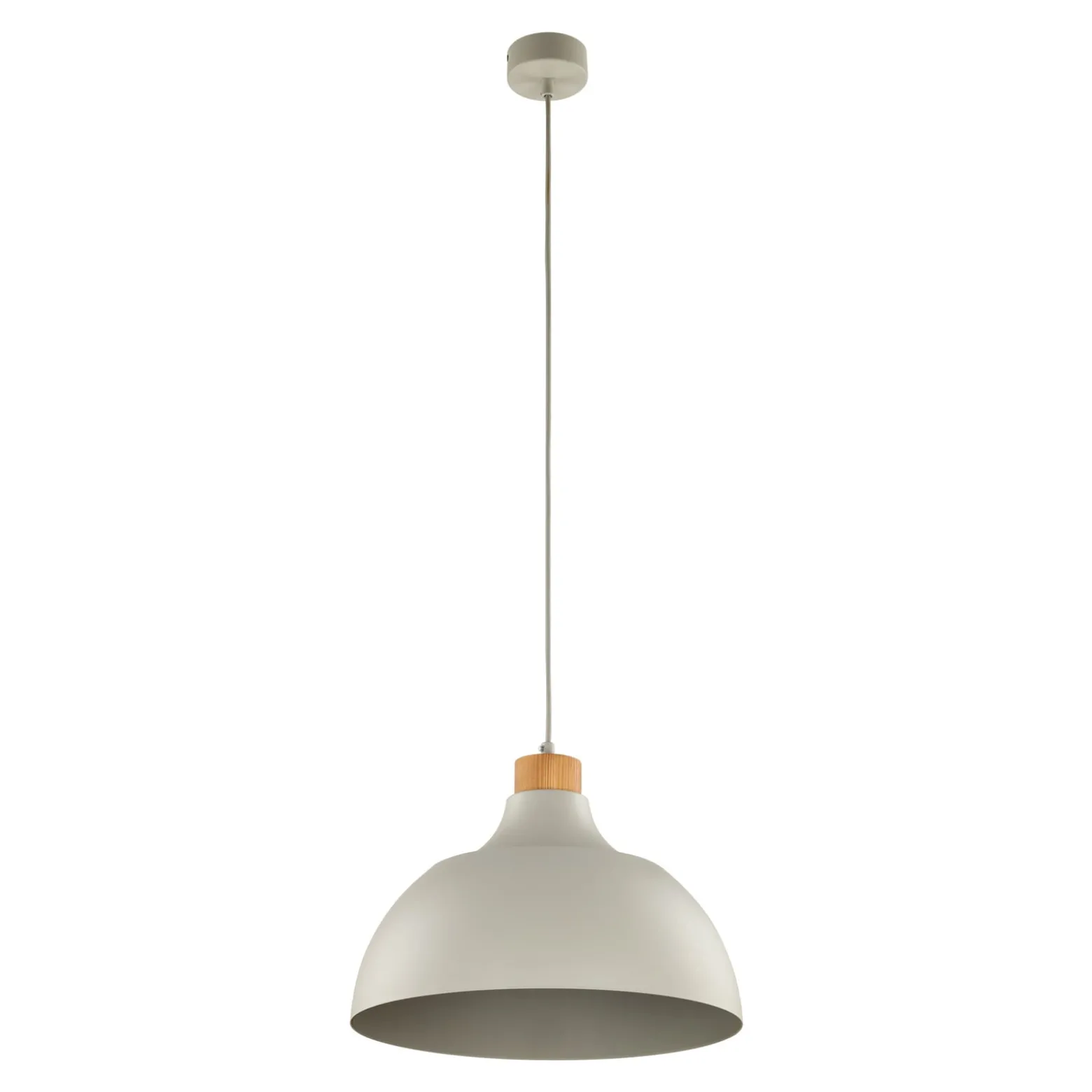 Envostar Kaitt-riippuvalaisin, beige, Ø 34 cm, puuosat
