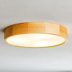 Envostar Kerio -kattolamppu Ø47 cm, mänty natur