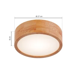 Envostar Kerio kattovalaisin, Ø 27 cm, tammi luonnonvärinen
