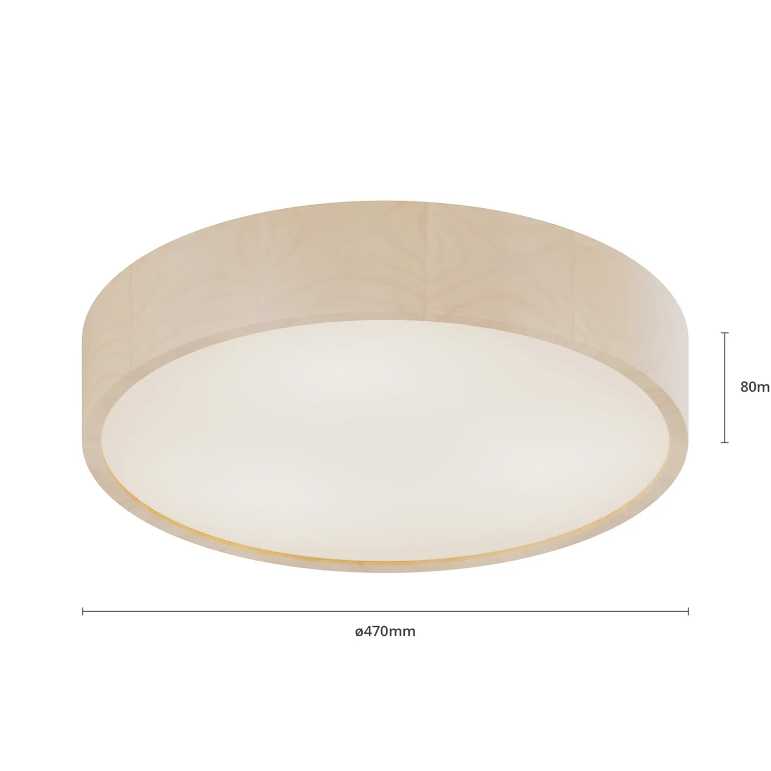 Envostar Kerio kattovalaisin, Ø 47 cm, valkoinen