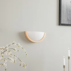 Envostar Kris seinälamppu leveys 27,5 cm mänty luonnonväri