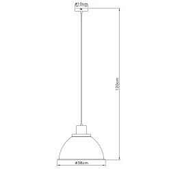 Erena-riippuvalo, puinen yksityiskohta, taupe