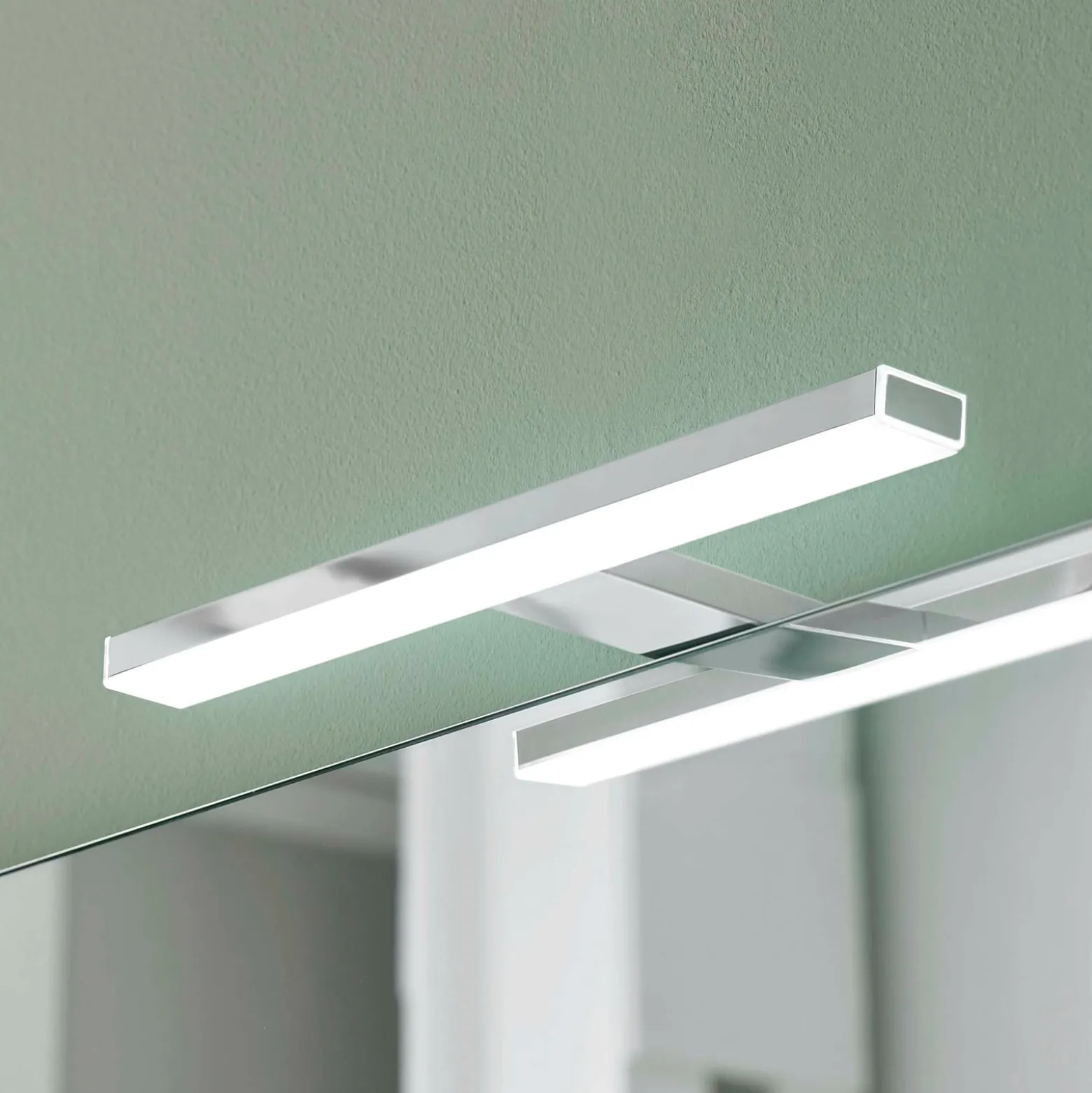 Esther 2 LED-peilivalaisin, kromi, 28 cm