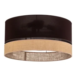 Euluna Levo kattovalaisin, Ø60cm, juutti/tummanruskea