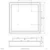 EVN LED ulkokattovalaisin Tectum, 24x24 cm, antrasiitti, 110°