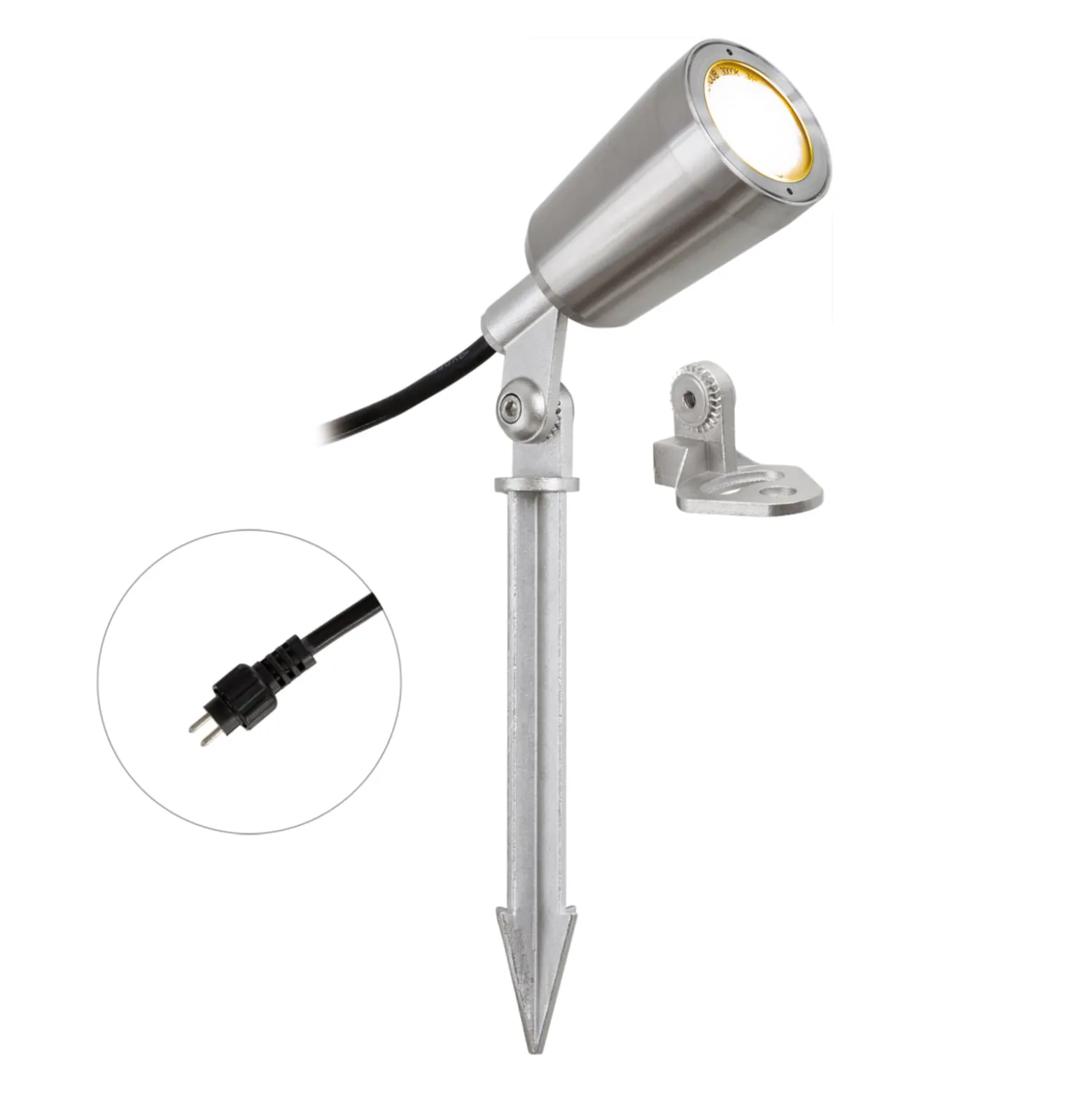 EVN PC6806 -LED-puutarhaspotti, 12V, 3000K, 2 kpl