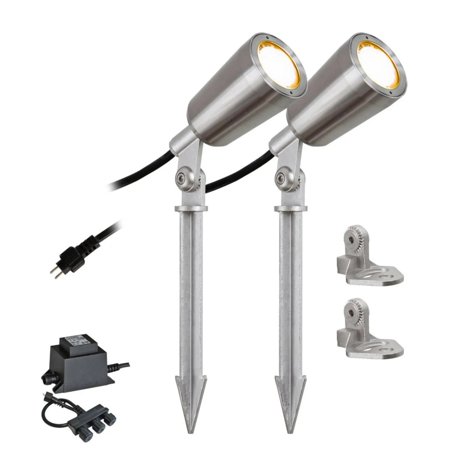 EVN PC6806 -LED-puutarhaspotti, 12V, 3000K, 2 kpl