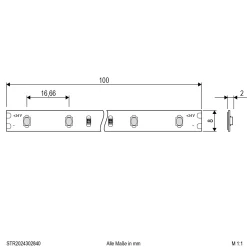 EVN STR2024 LED-nauha IP20 5m 24W 4,000K