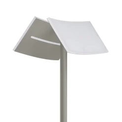 Evolo CCT LED-lattiavalaisin lukuvalaisimella, taupe