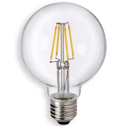 E27 6W 827 LED-pallolamppu G80, kirkas