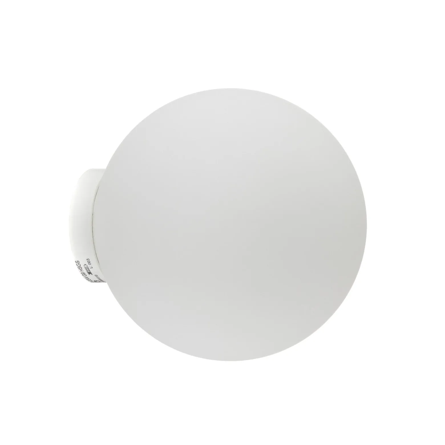 Fabbian Lumi Sfera -seinävalaisin lasia, Ø 14 cm