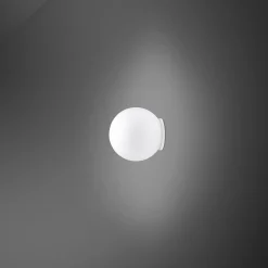 Fabbian Lumi Sfera -seinävalaisin lasia, Ø 9 cm