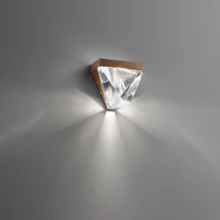 Fabbian Tripla -LED-seinävalaisin, pronssi