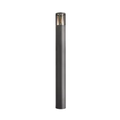 Facado II pylväsvalaisin, korkeus 100 cm, harmaa/savu, Ø 11 cm IP65