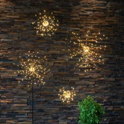 Firework LED-riippuvalaisin, musta, metallia, Ø 26 cm, pistotulppa