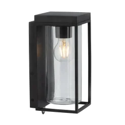 FLAIR-aurinkokäyttöinen ulkoseinävalaisin, musta, 29 cm, liiketunnistin, IP44