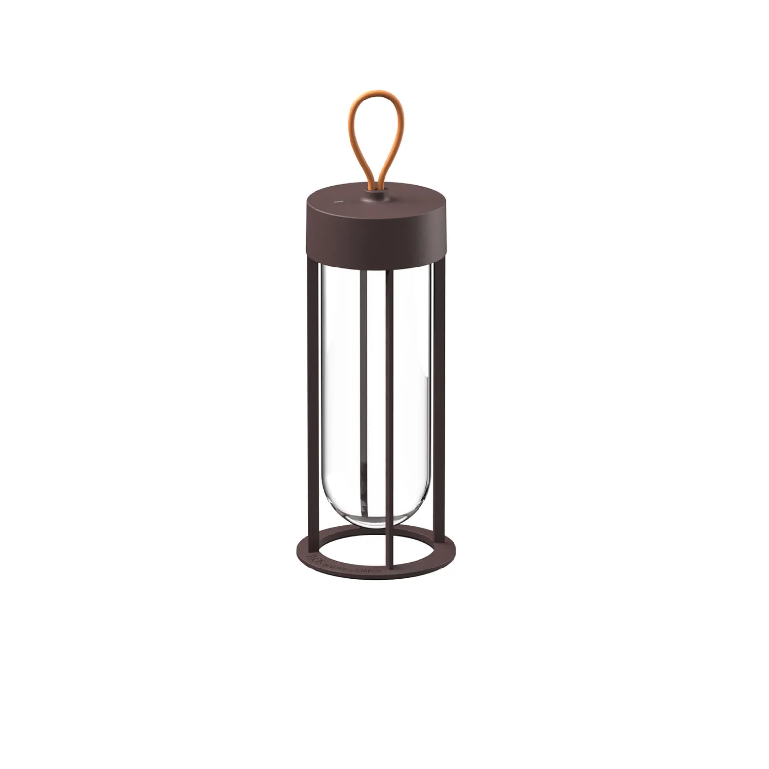 FLOS In Vitro Unplugged -LED-valo, ruskea 2 700 K