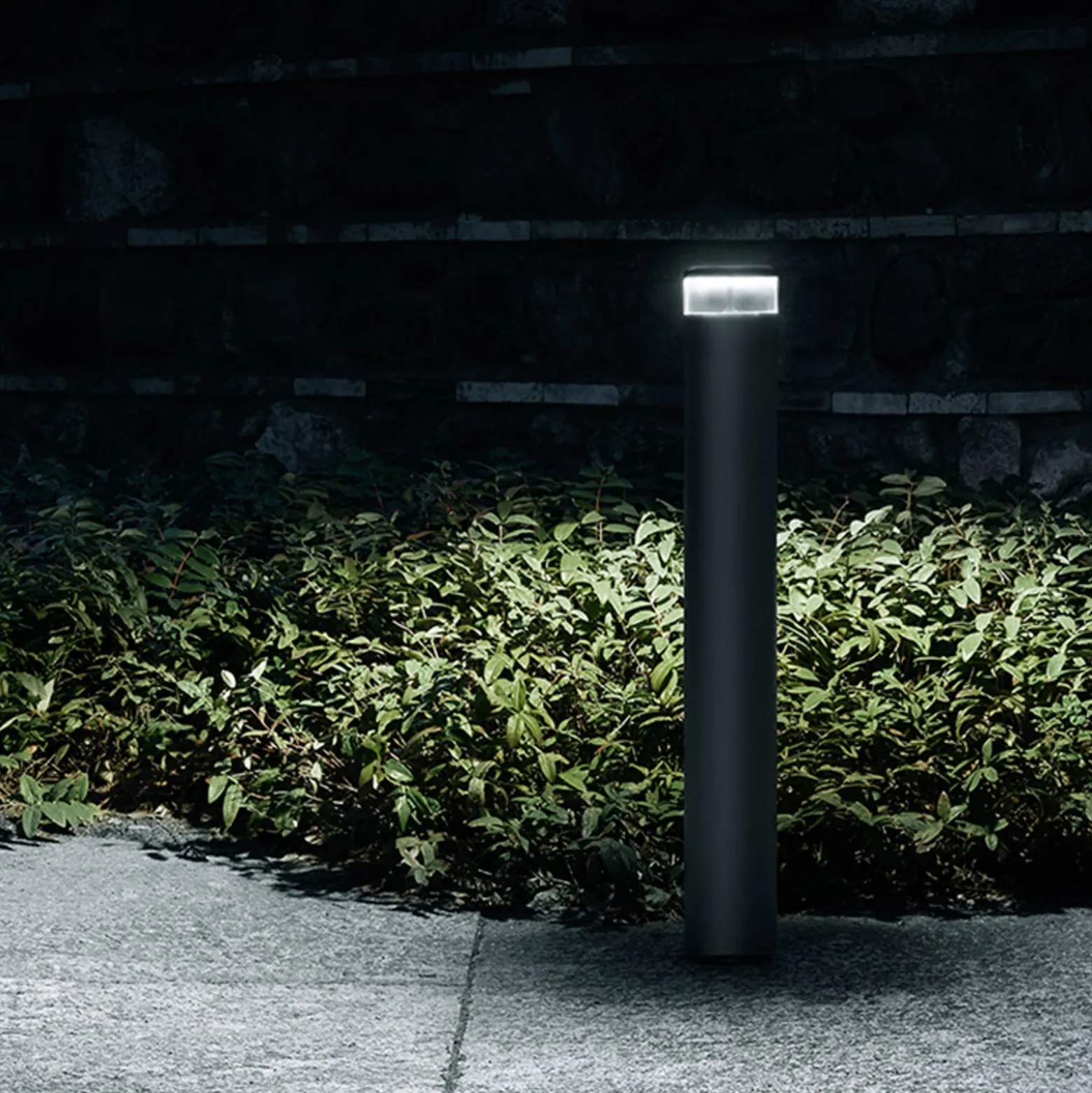 FLOS Pointbreak Bollard 2, 2700K antrasiitti 60cm