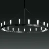 Fontana Arte Chandelier -kattokruunu, musta