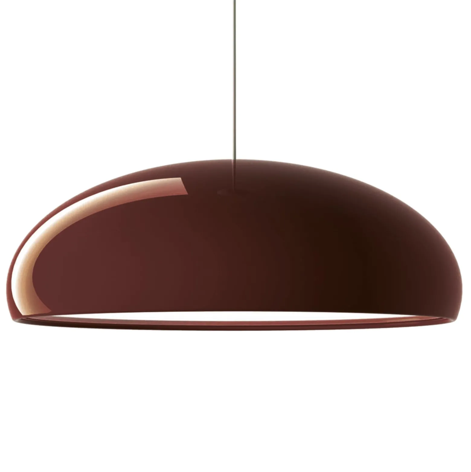 Fontana Arte Pangen -retro-riippuvalaisin punainen