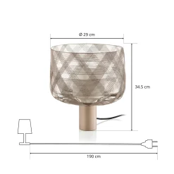 Forestier Antenna M -pöytävalaisin 29 cm harmaa
