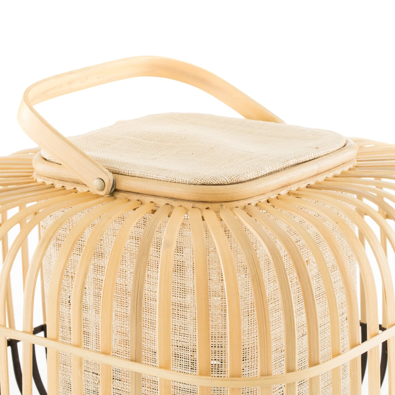 Forestier Bamboo Square S -pöytälamppu, musta