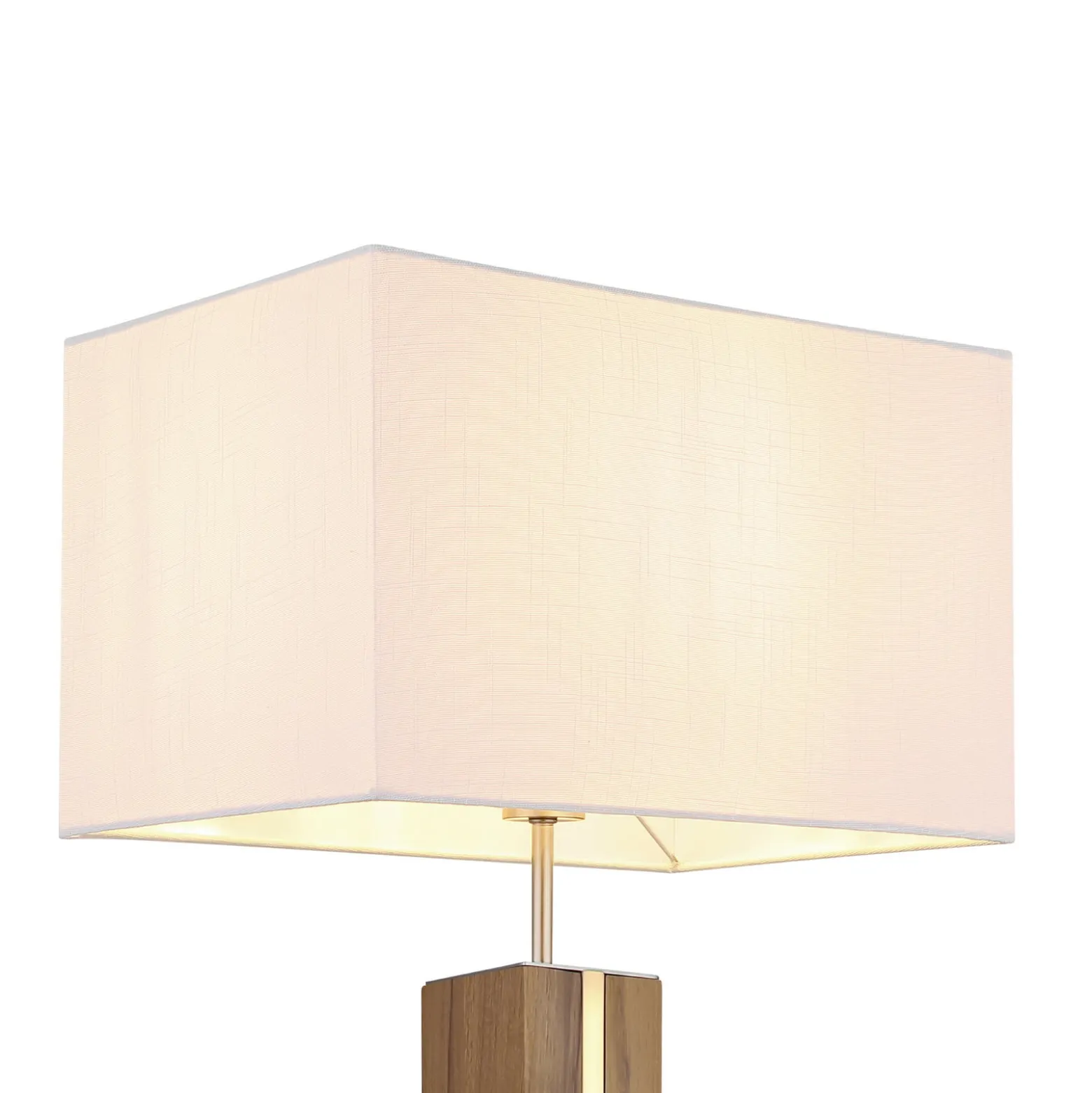 Forest-lattiavalaisin, puu/beige, tekstiili, E27 + LED, himmennettävä
