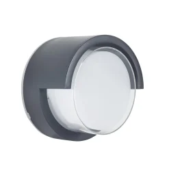 Forlight LED-seinävalaisin Creu, Ø 17 cm, musta, muovia