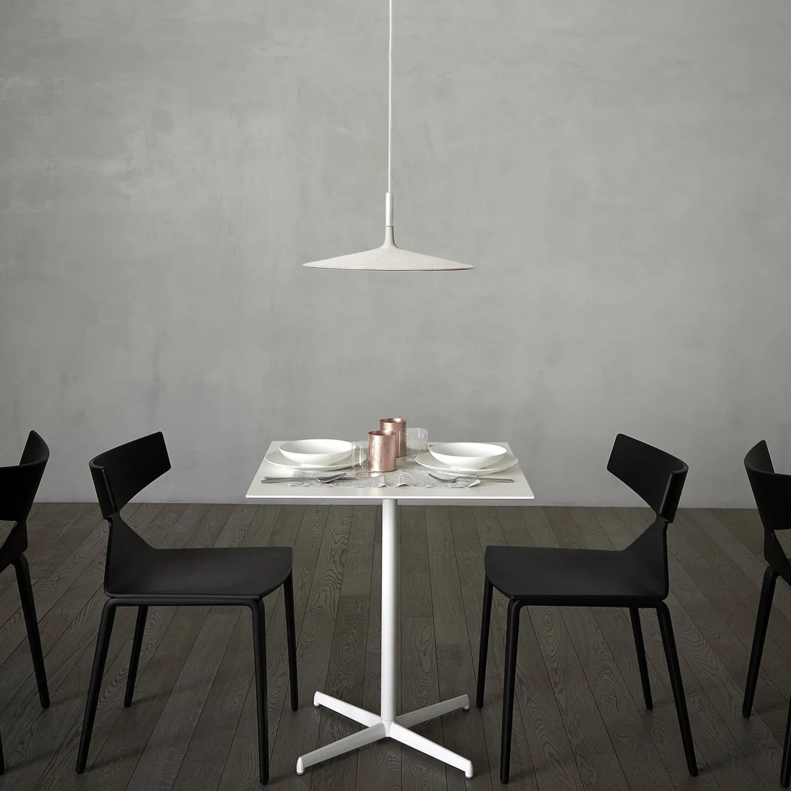 Foscarini Aplomb Large LED-riippuvalaisin, valkoinen