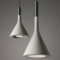 Foscarini Aplomb Mini -riippuvalaisin betonia, har