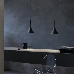 Foscarini Aplomb Mini -riippuvalaisin betonia, har