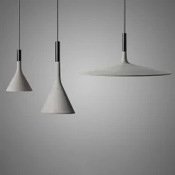 Foscarini Aplomb Mini -riippuvalaisin betonia, har