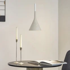 Foscarini Aplomb-riippuvalo GU10 betonia valkoinen
