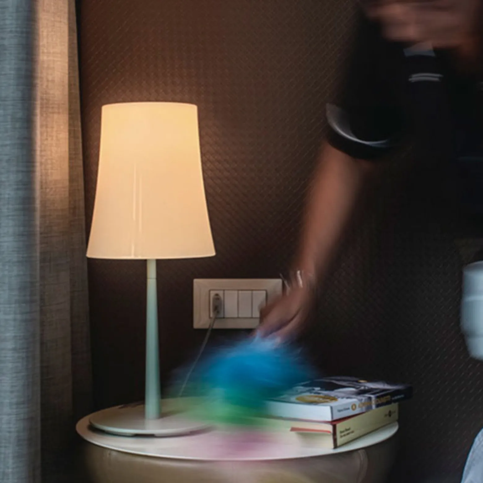 Foscarini Birdie Easy pöytävalaisin salviavihreä