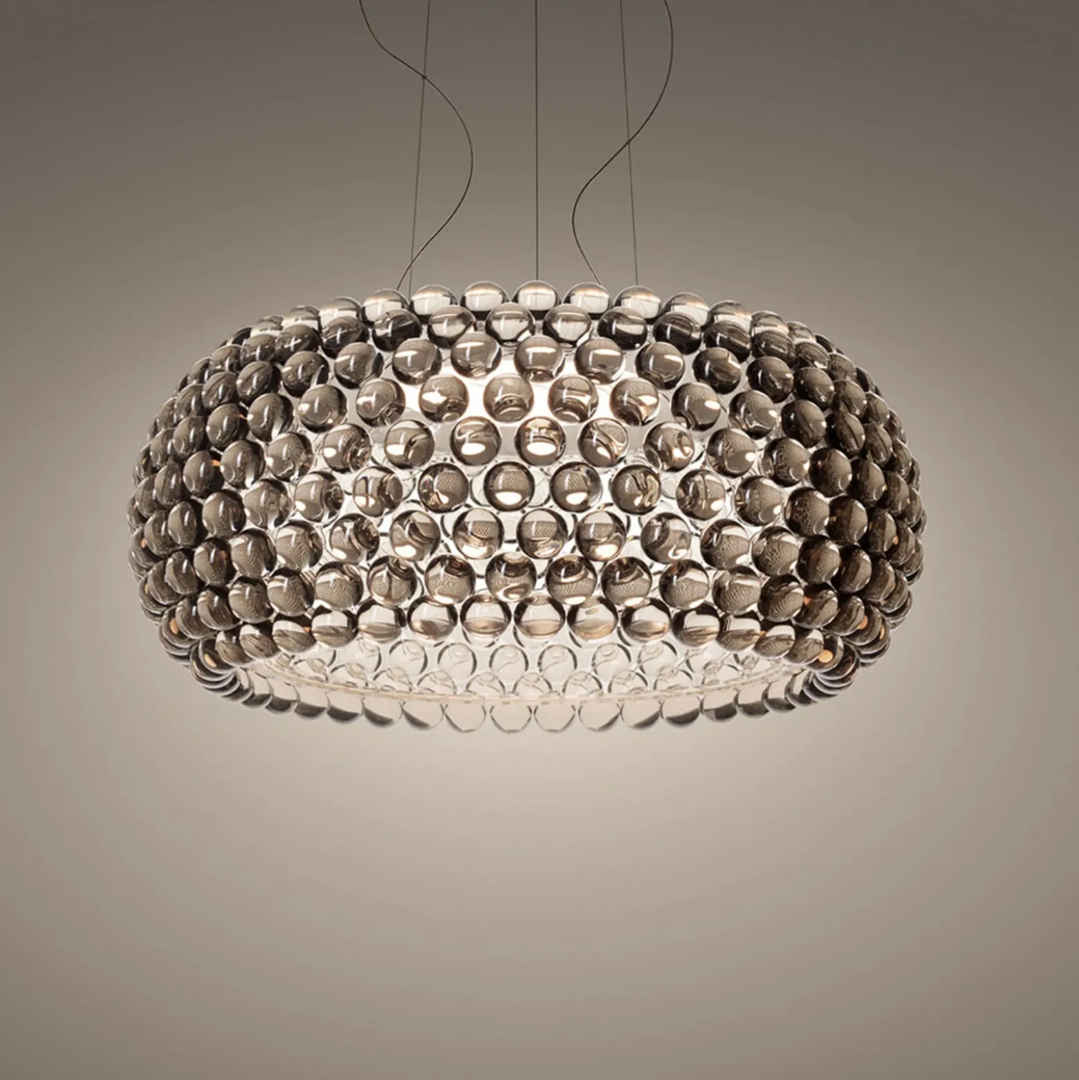 Foscarini Caboche Plus Grande -riippu dim harmaa