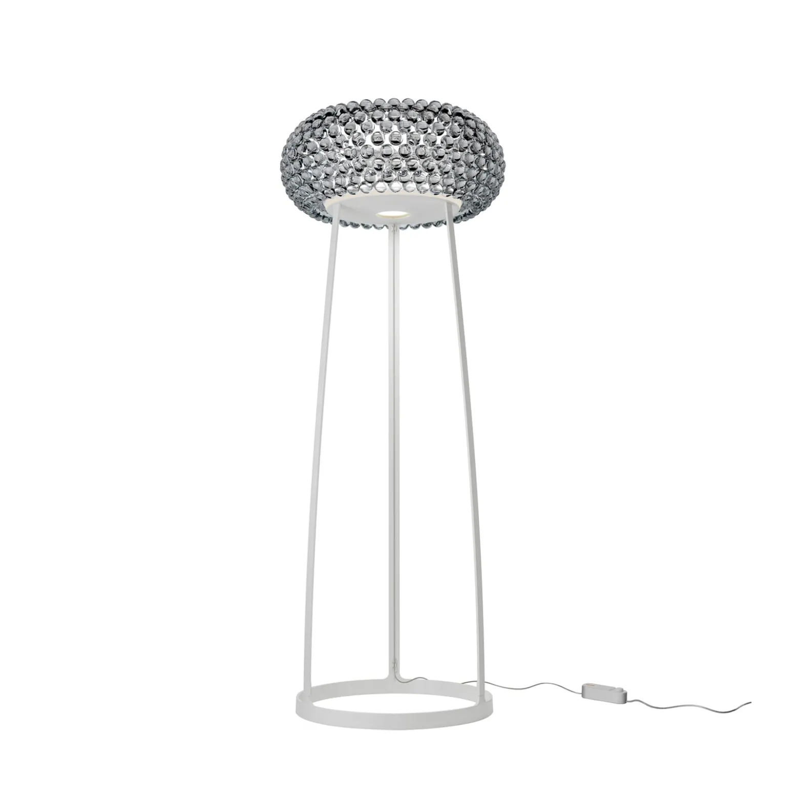 Foscarini Caboche Plus lattiavalaisin 178cm läpinäkyvä